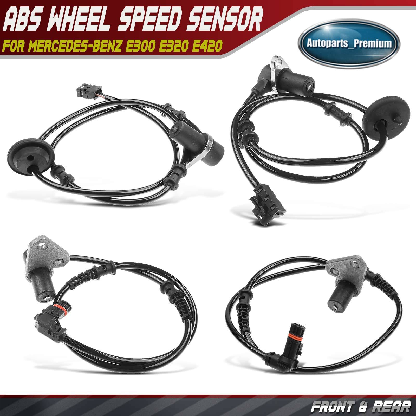 4Pcs Front & Rear Side ABS Wheel Speed Sensor for Mercedes-Benz E300 E320 E420 4Pcs Front & Rear Side ABS Wheel Speed Sensor for Mercedes-Benz E300 E320 E420