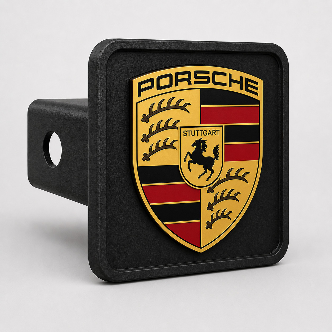 Premium 2 Inch Trailer Hitch Receiver Plug Cover Fits Porsche