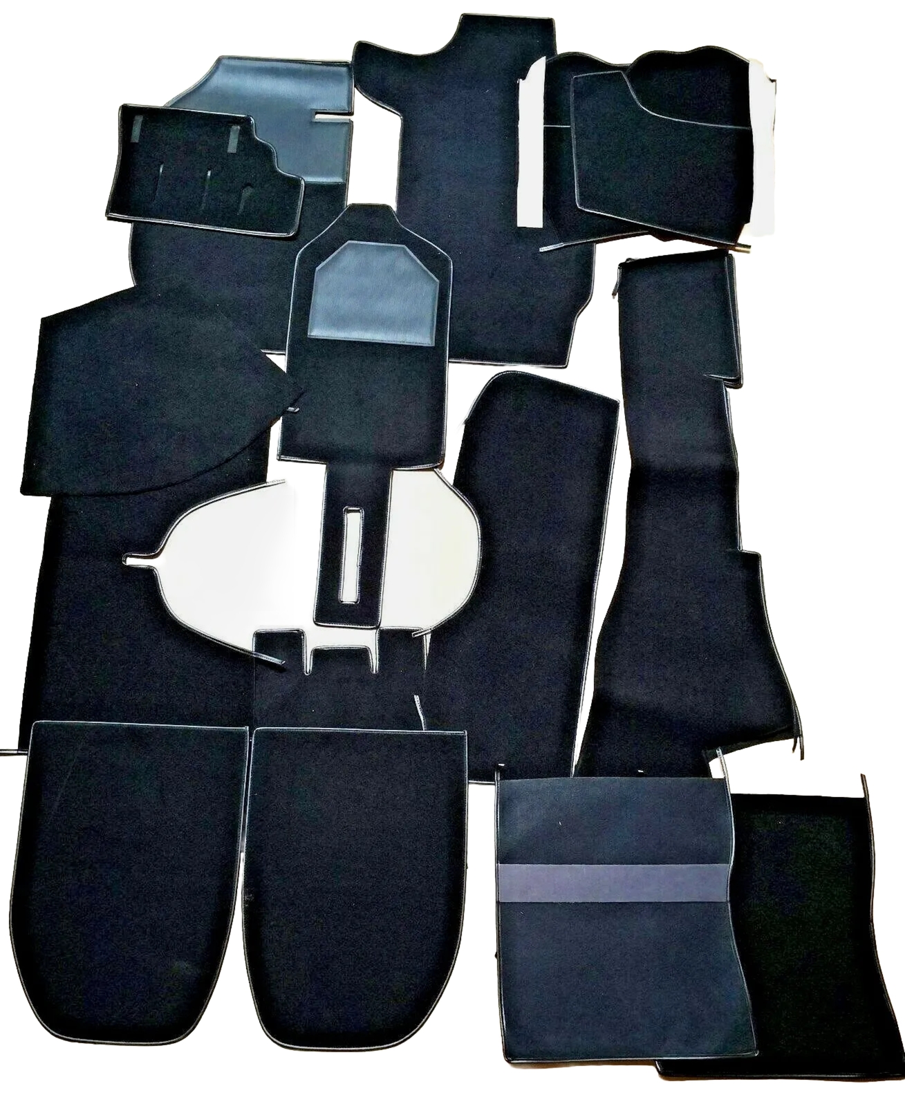 Porsche 911 912 65-73 Coupe Stock Replacement Black Felt Interior Carpet Set Porsche 911 912 65-73 Coupe Stock Replacement Black Felt Interior Carpet Set