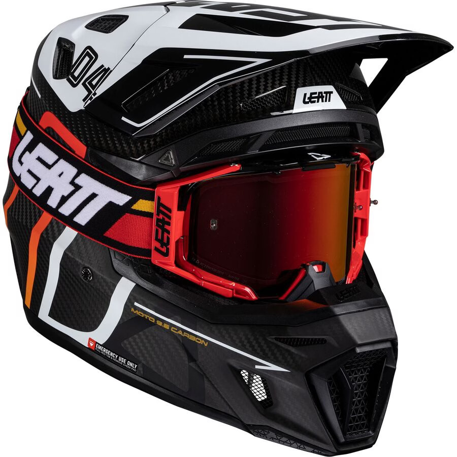 Leatt 2026 Moto 9.5 Carbon Helmet With 6.5 Iriz Velocity Goggles -