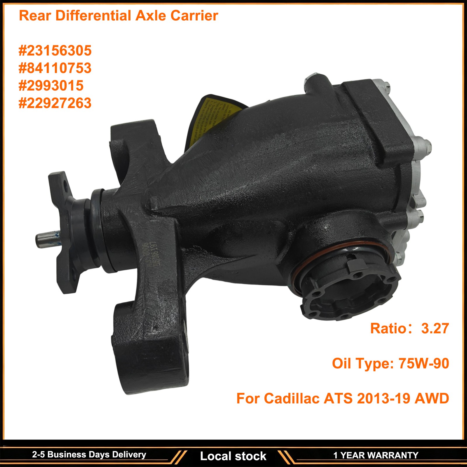 84110753 For 13-19 Cadillac ATS AWD 6AT Rear Differential Axle Carrier 3.27Ratio