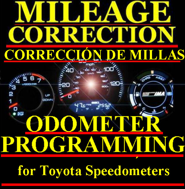 Toyota Speedometer Instrument Gauge Cluster Mileage Odometer PROGRAMMING
