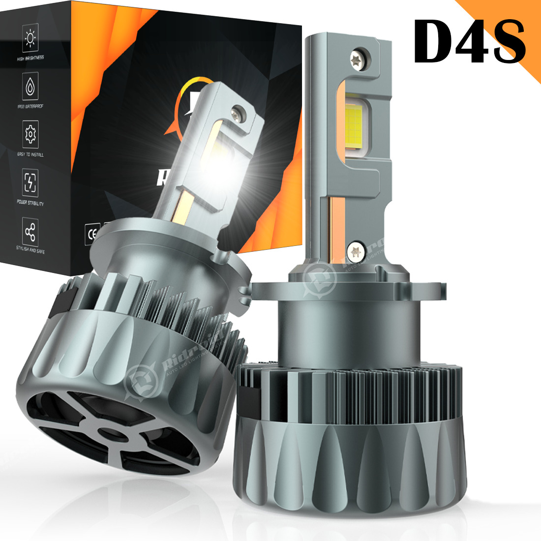 2PCS D4S/D4R LED Headlight Replace HID Xenon Super Bright White Conversion Kit