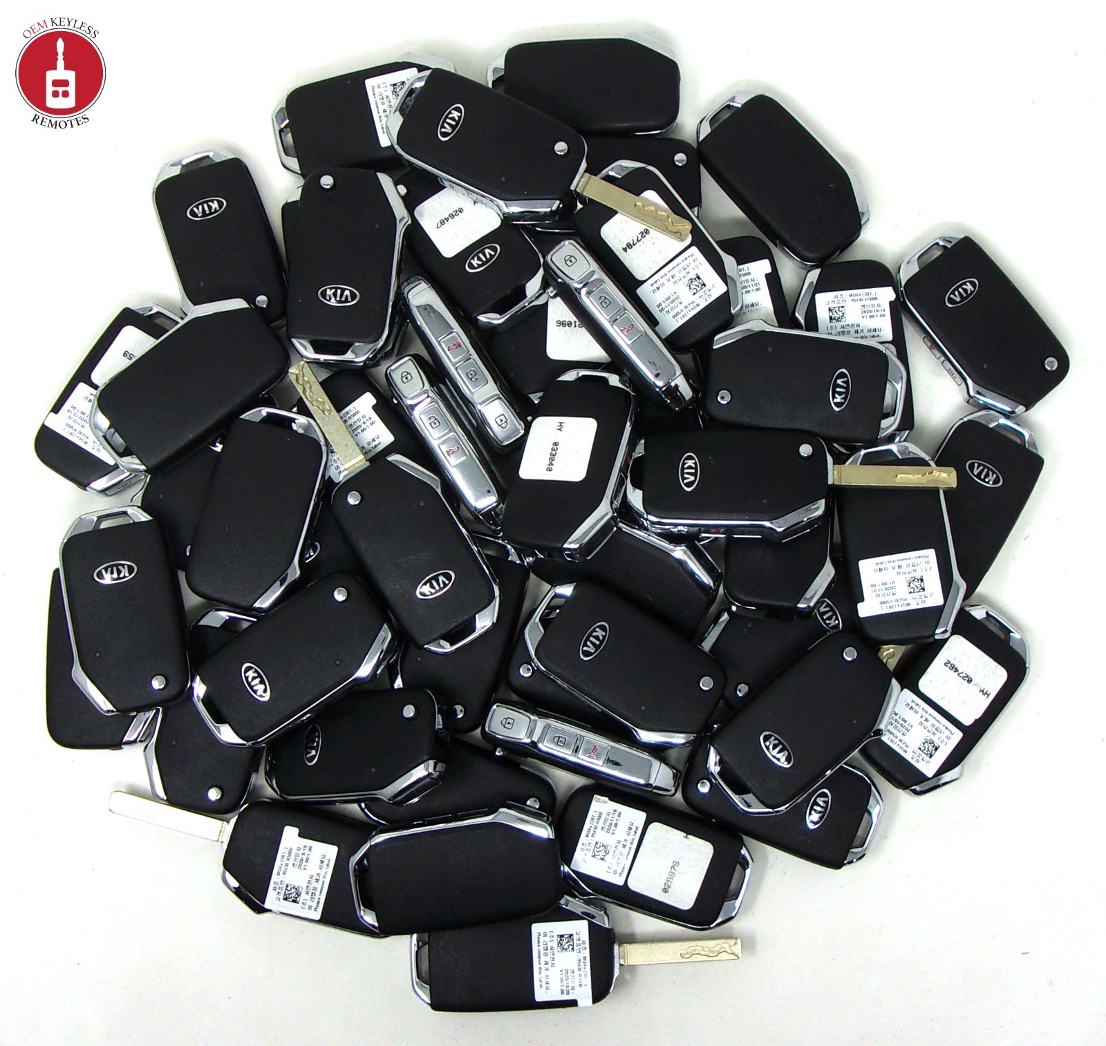 OEM Lot x50 Kia Sorento '20-'24 Remote Entry Flip Keys Used Bulk -SY5SKRGE03-