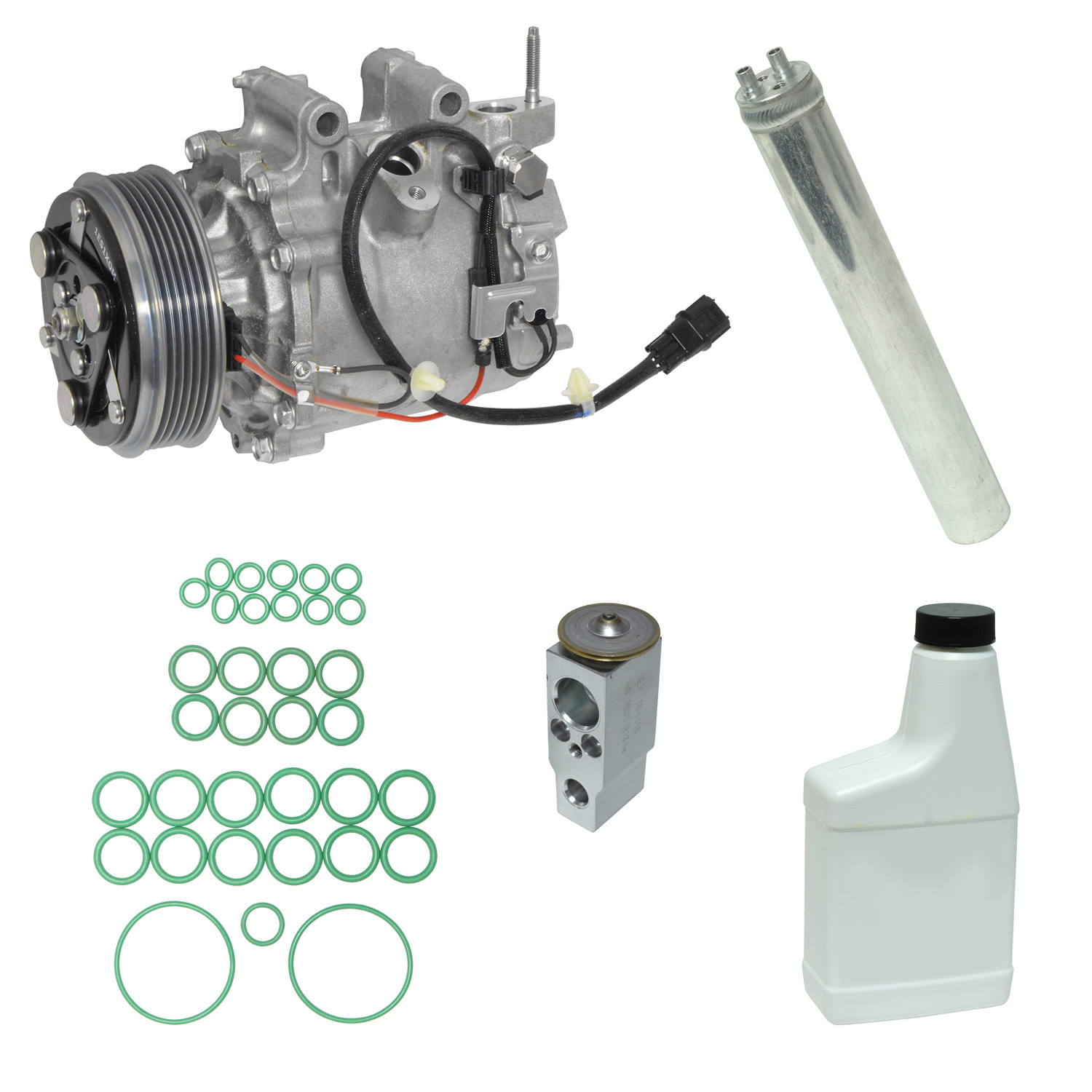 A/C Compressor Kit Fits Honda Civic 2012-2015 L4 1.8L 4 Door OEM TRSE09 KT584-1