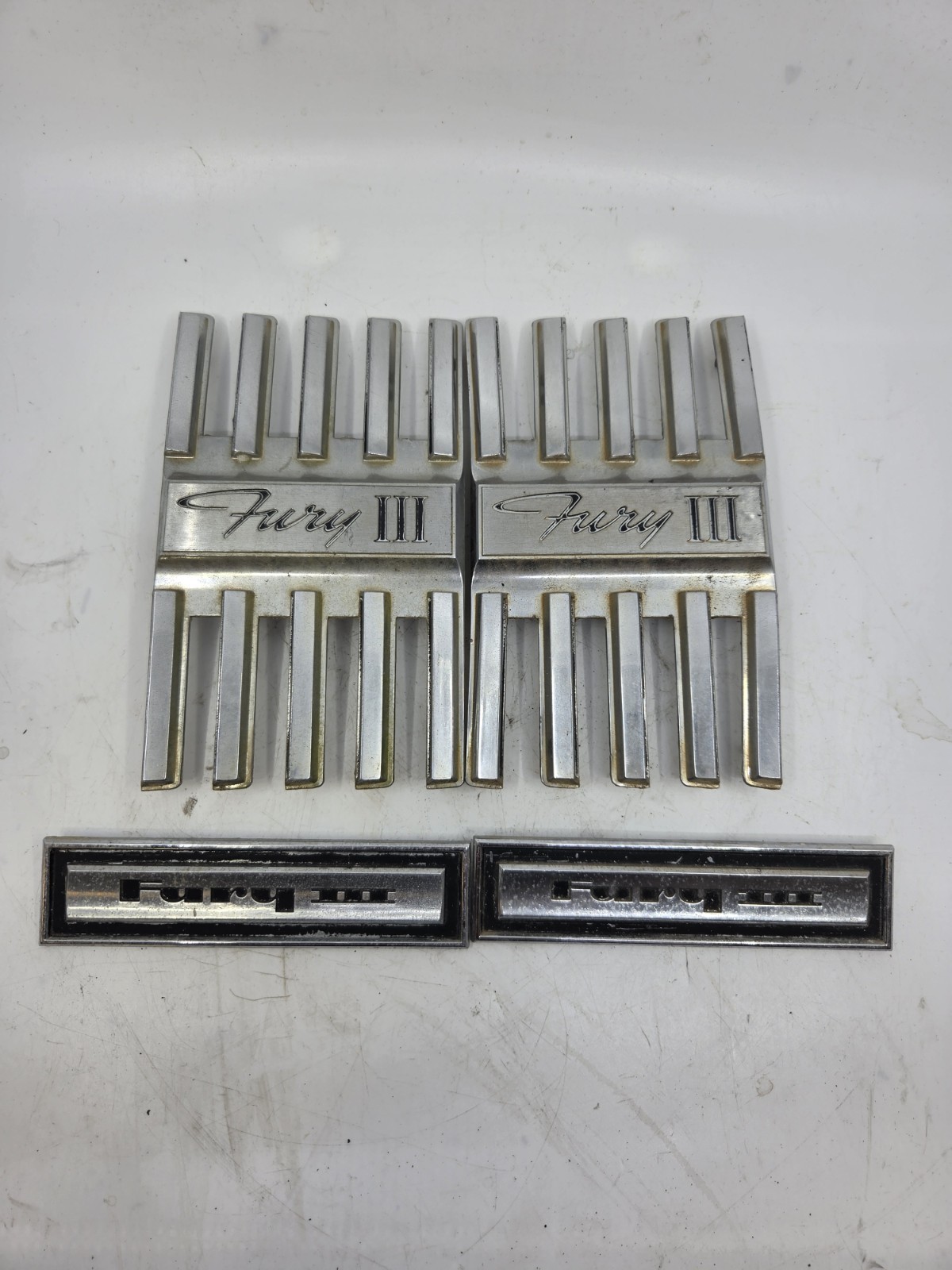 1966 Plymouth Fury 3 Side Fender Emblems