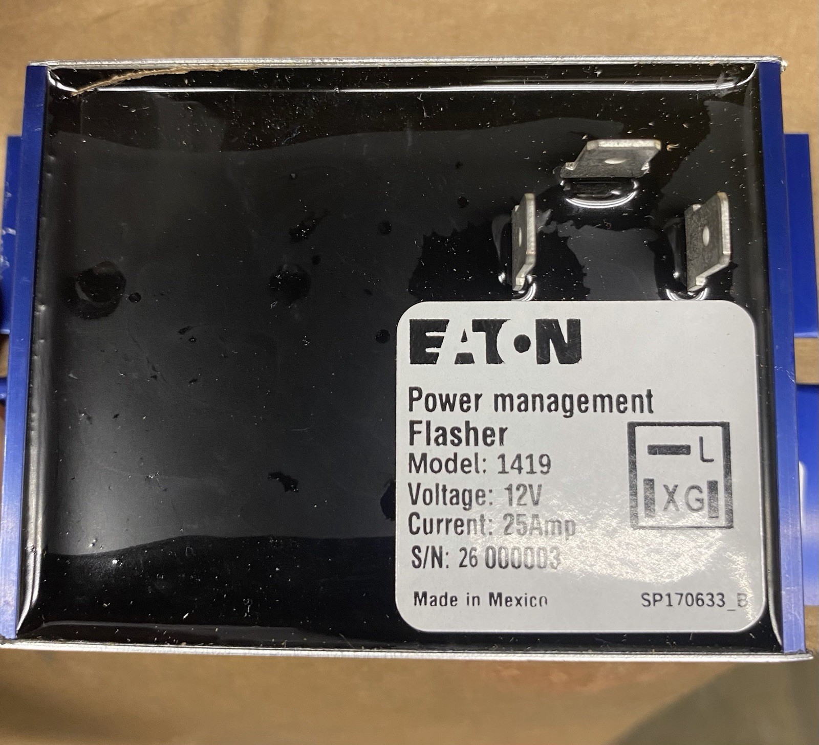 New Eaton Model 1419 12V Turn Signal Flasher Power Management - P/N 06-44089-001 New Eaton Model 1419 12V Turn Signal Flasher Power Management - P/N 06-44089-001