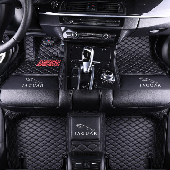 LooqS Car Floor Mats For Jaguar-F-Pace F-Type XE XF XJ XJL XK Luxury Carpet Set