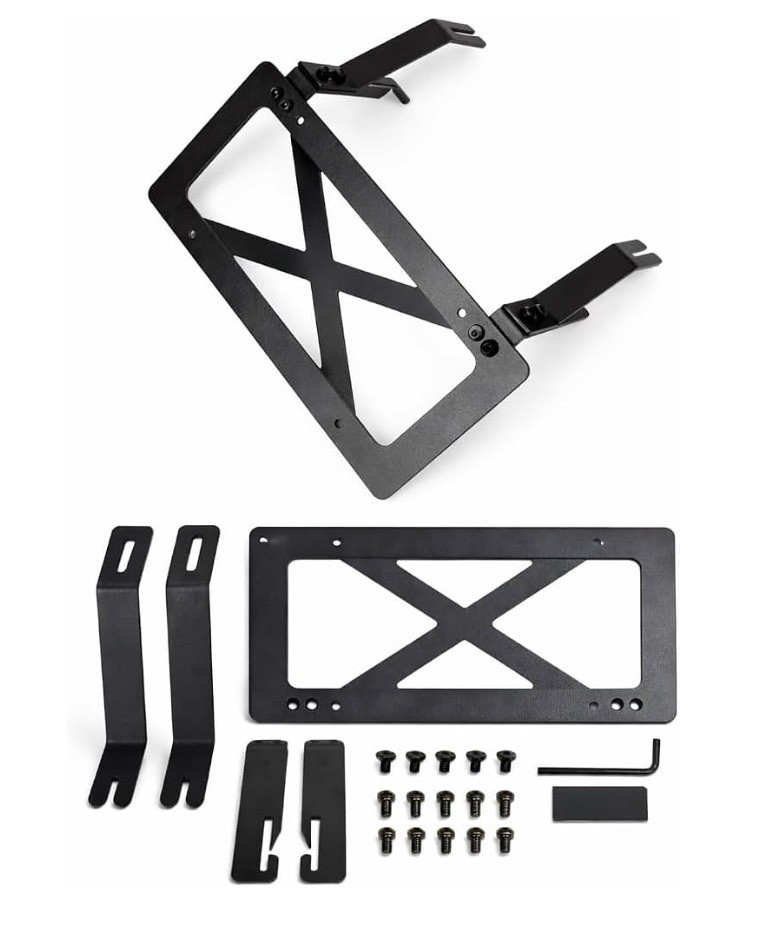2021-2025 Tesla Model x No Drill Front License Plate Mount Black