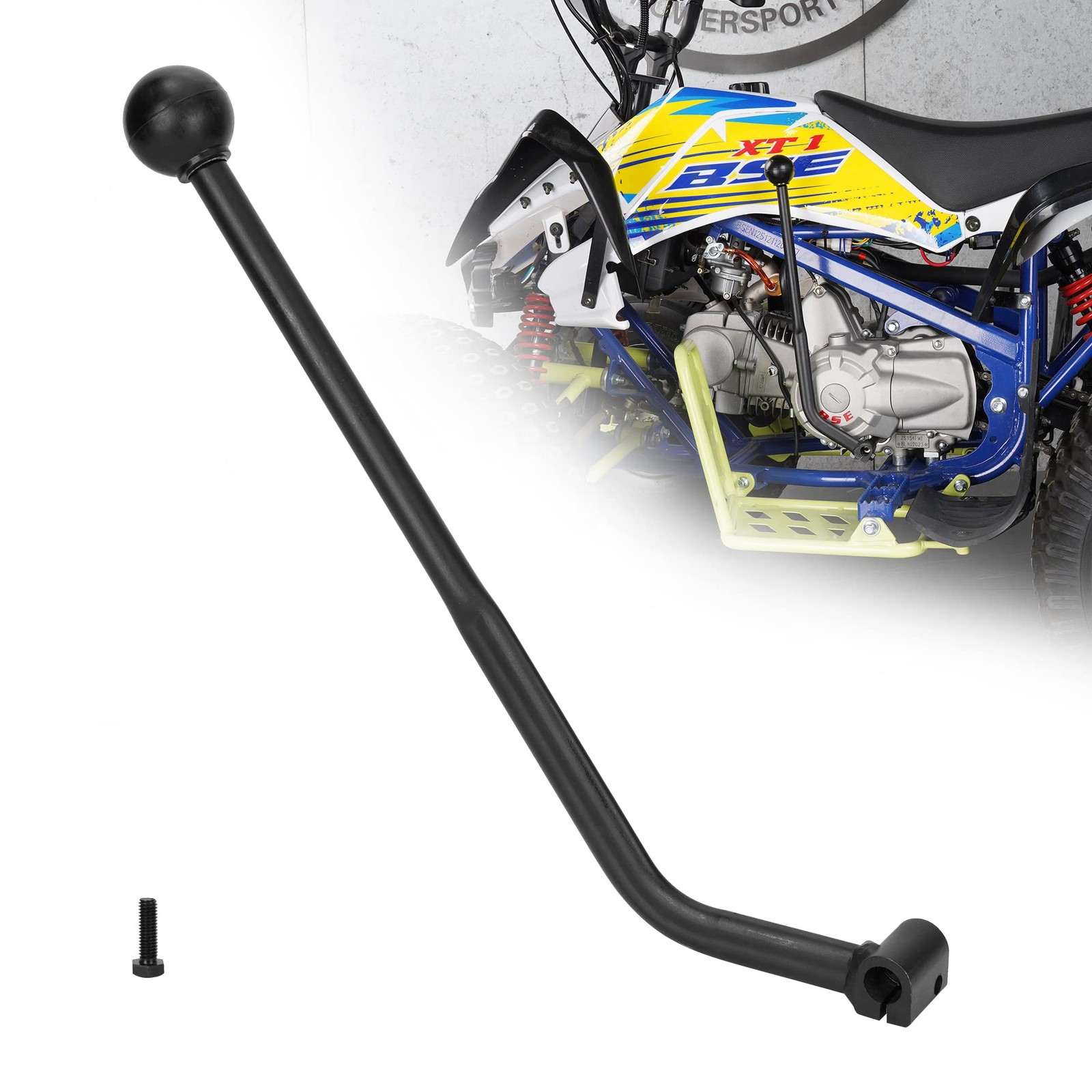 135 Degree Universal ATV Hand Gear Shifter Shift Lever - Black - 1 PACK