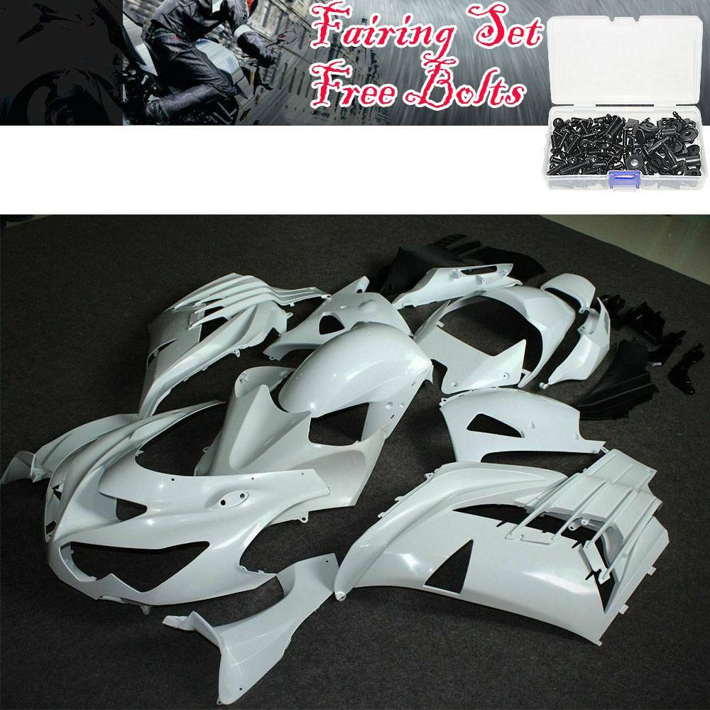 Fairing Kit + Bolts For KAWASAKI NINJA ZX14R 2012-2021 Unpainted ABS Bodywork US