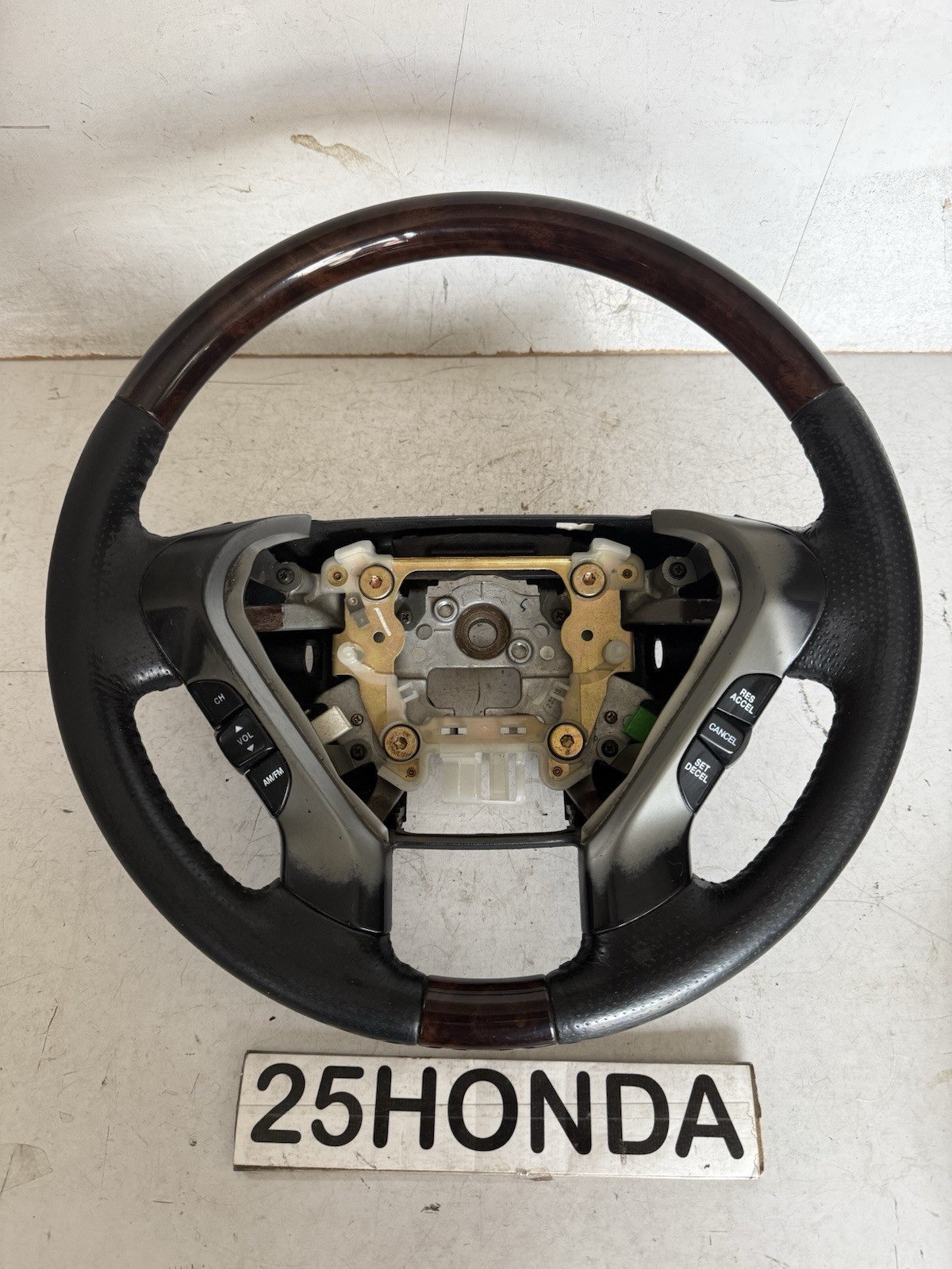 2003-2005 Honda Pilot Factory Accessories Wood Steering Wheel Rare OEM Clean 2003-2005 Honda Pilot Factory Accessories Wood Steering Wheel Rare OEM Clean
