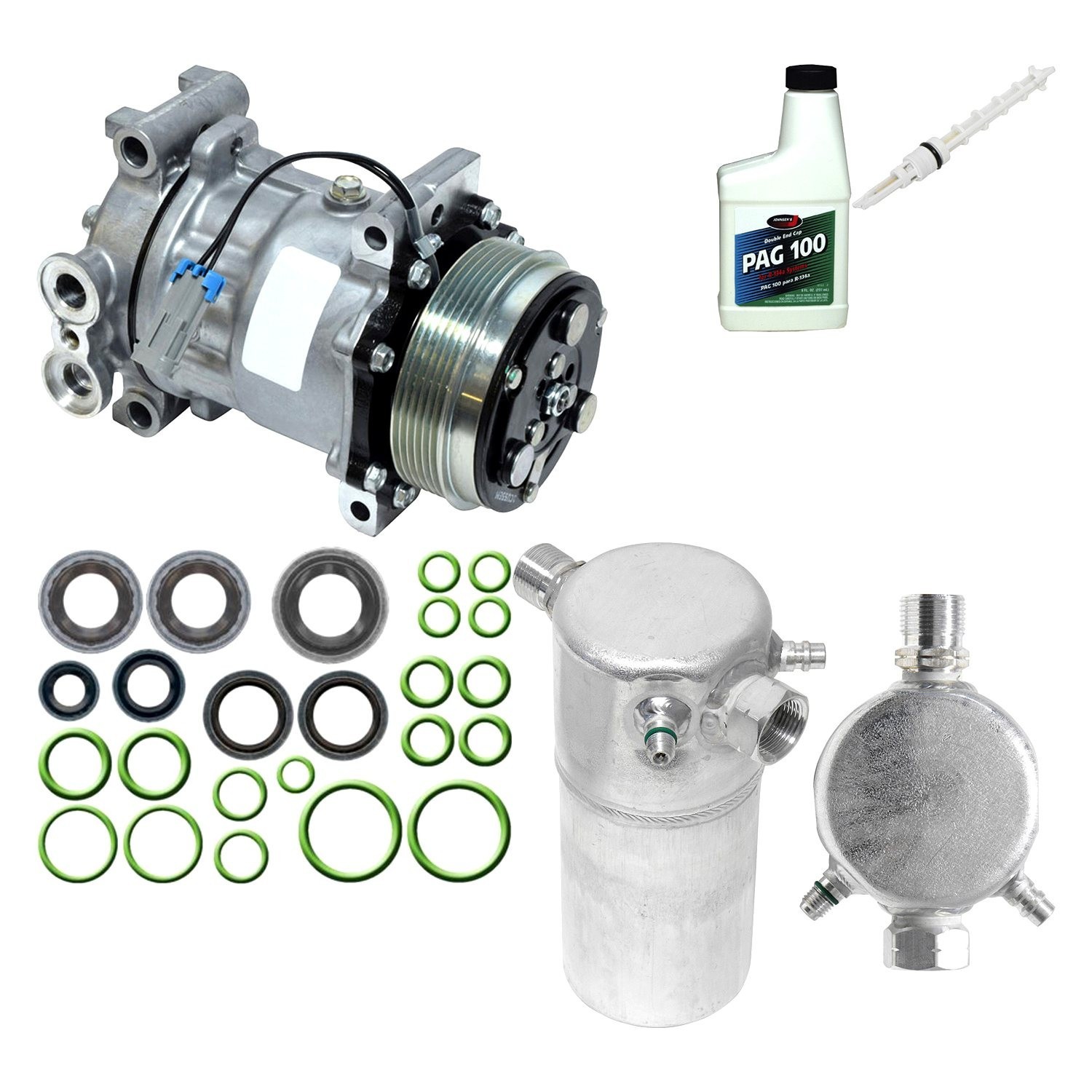1998-2004 Chevy S-10 Pickup 4.3L V6 AC A/C Compressor with Installation Kit
