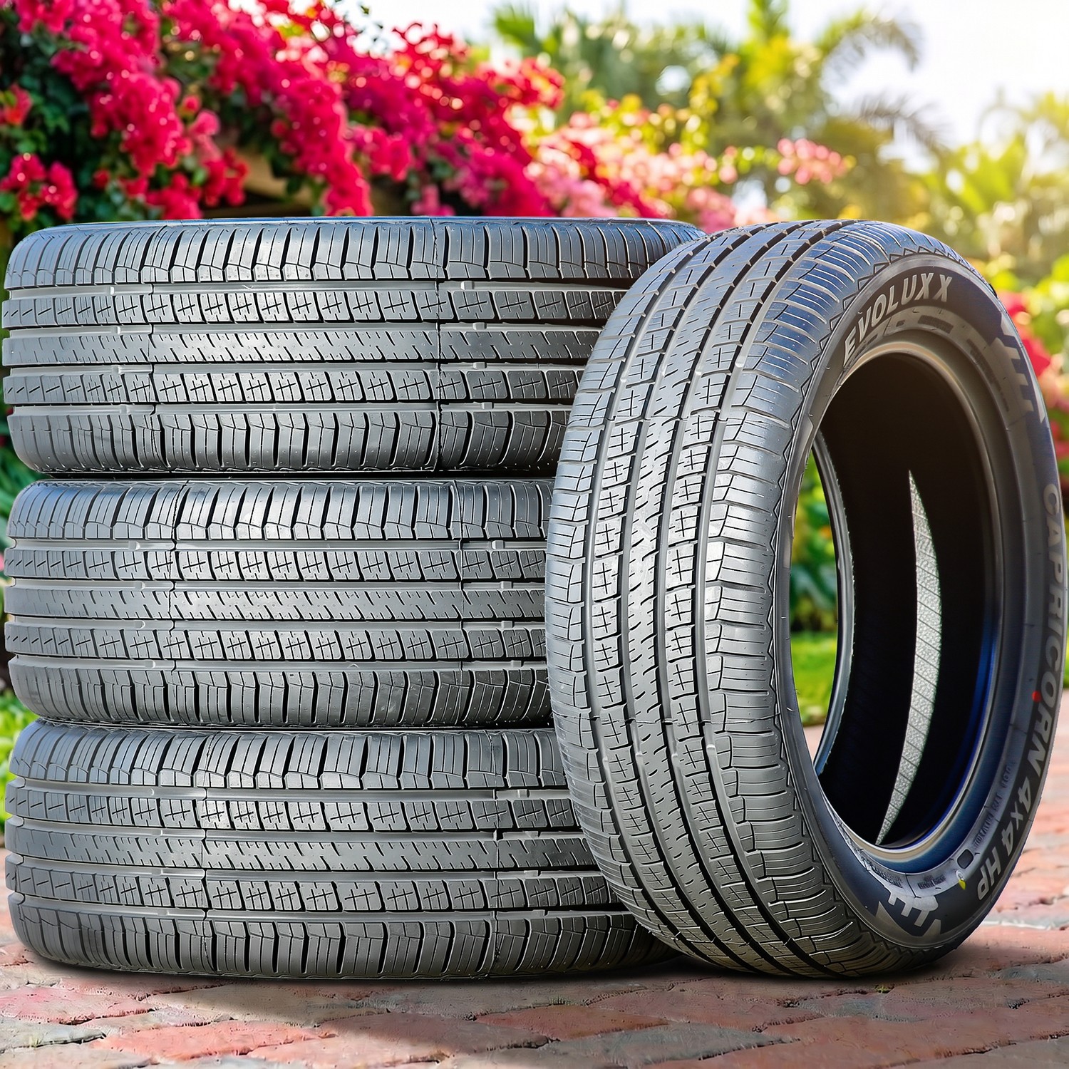 4 Evoluxx Capricorn 4X4 HP 225/75R16 104H All Season Tires 55k Mi Warranty 480AA