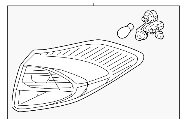 Genuine Hyundai Tail Lamp Assembly 92402-D3650