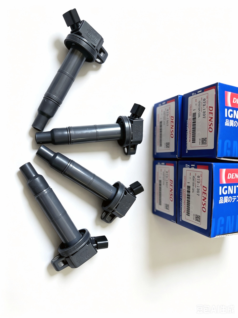 4pack DENSO Ignition Coil For 2001-2008 Toyota Rav4 2.4L L4 90919-02244 673-1307
