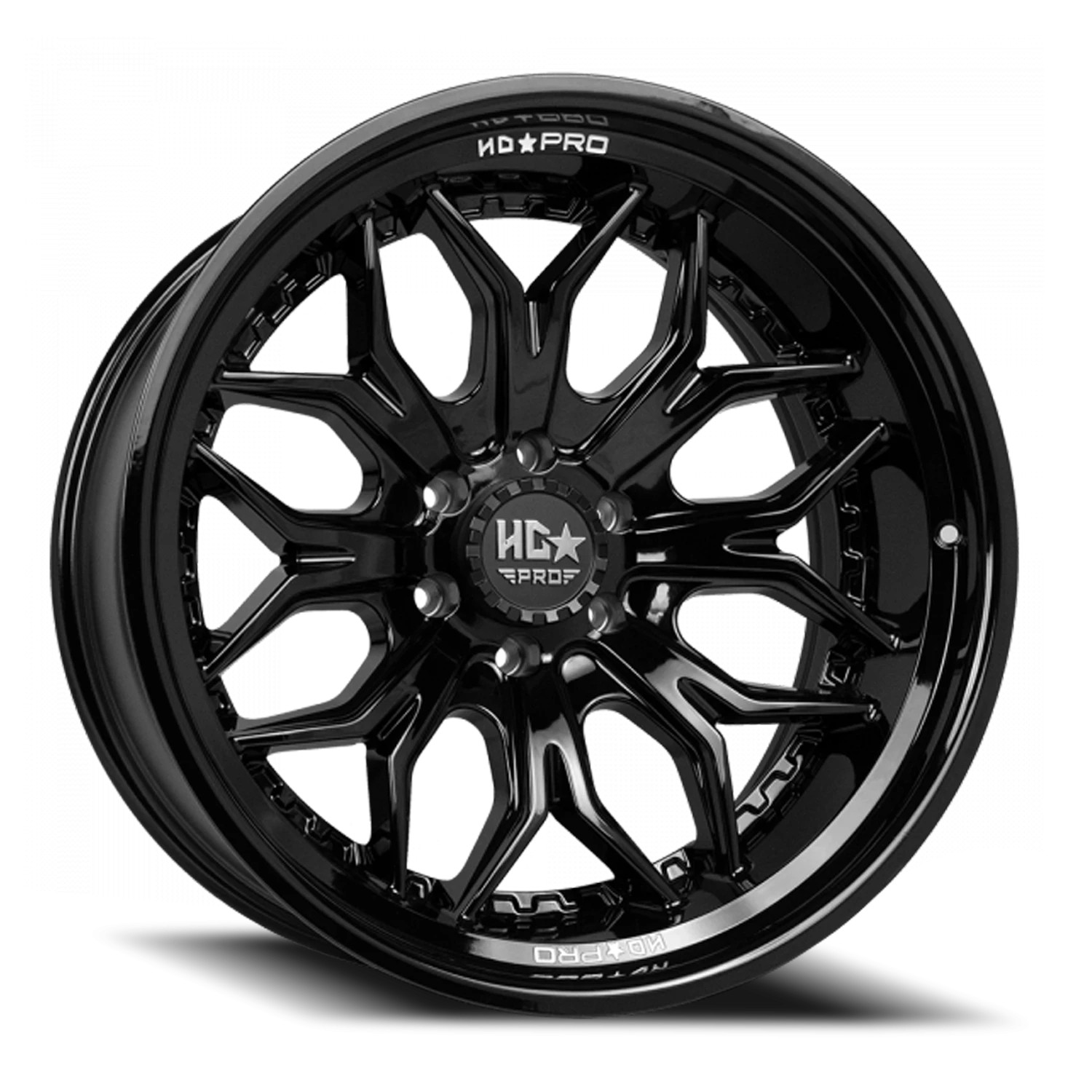 22x11 Luxxx HD LHD PRO 5 Gloss Black Wheel 6x135 (-33mm)