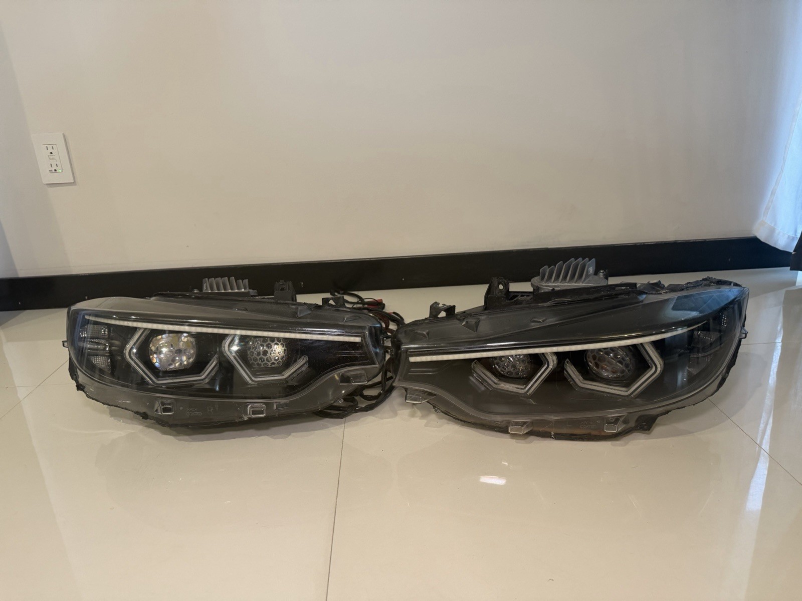BMW F80 F82 F83 M3 M4 LCI LED OEM Valeo Headlights BavGruppe Demon Eyes