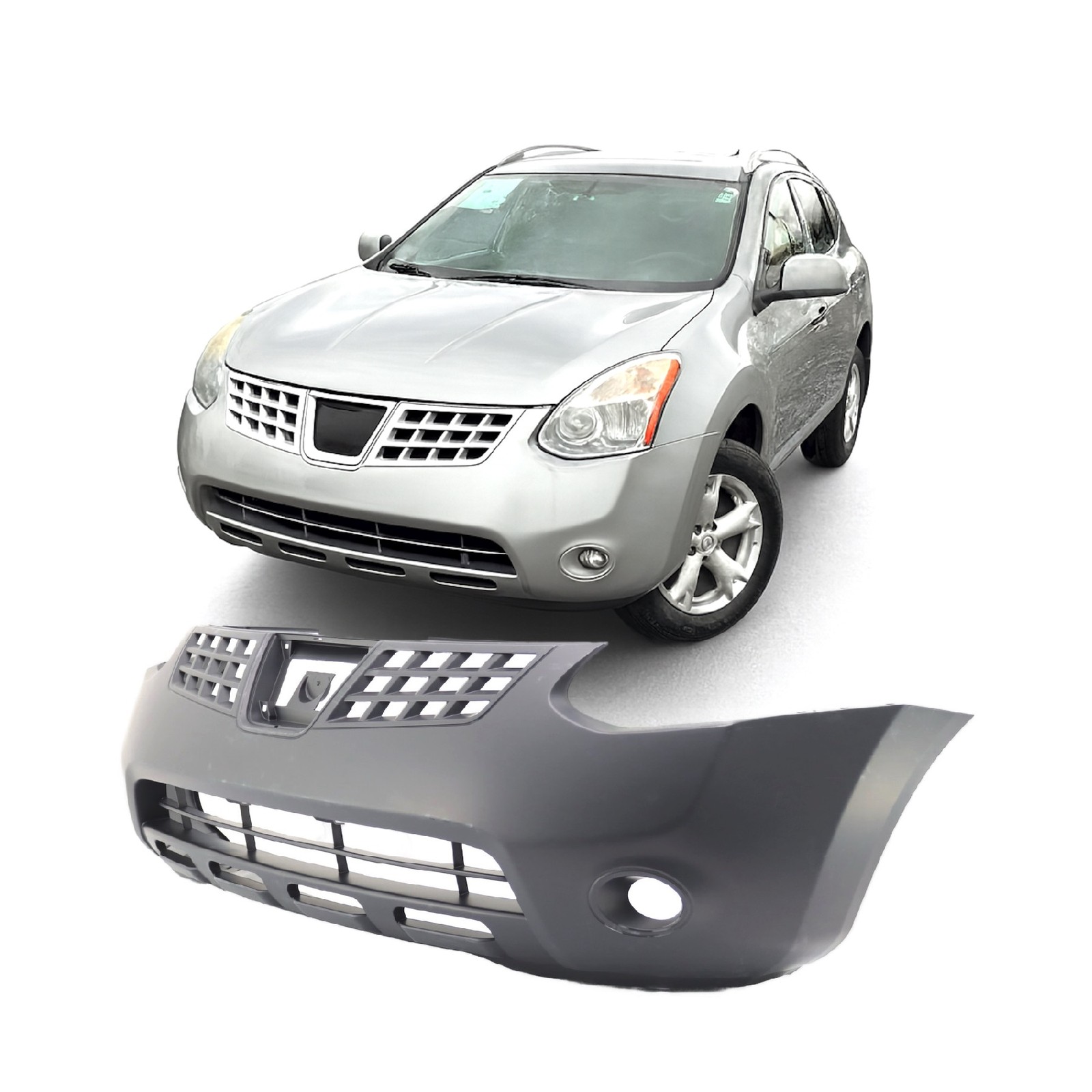 2008-2010 Nissan Rogue S/SL Primed Front Bumper Cover NI1000251 FBM22JM04J