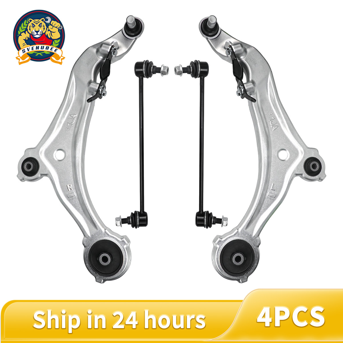 4pc Suspension Kit Control Arms w/ Ball Joints Sway Bar Links Fit 2011-17 Quest
