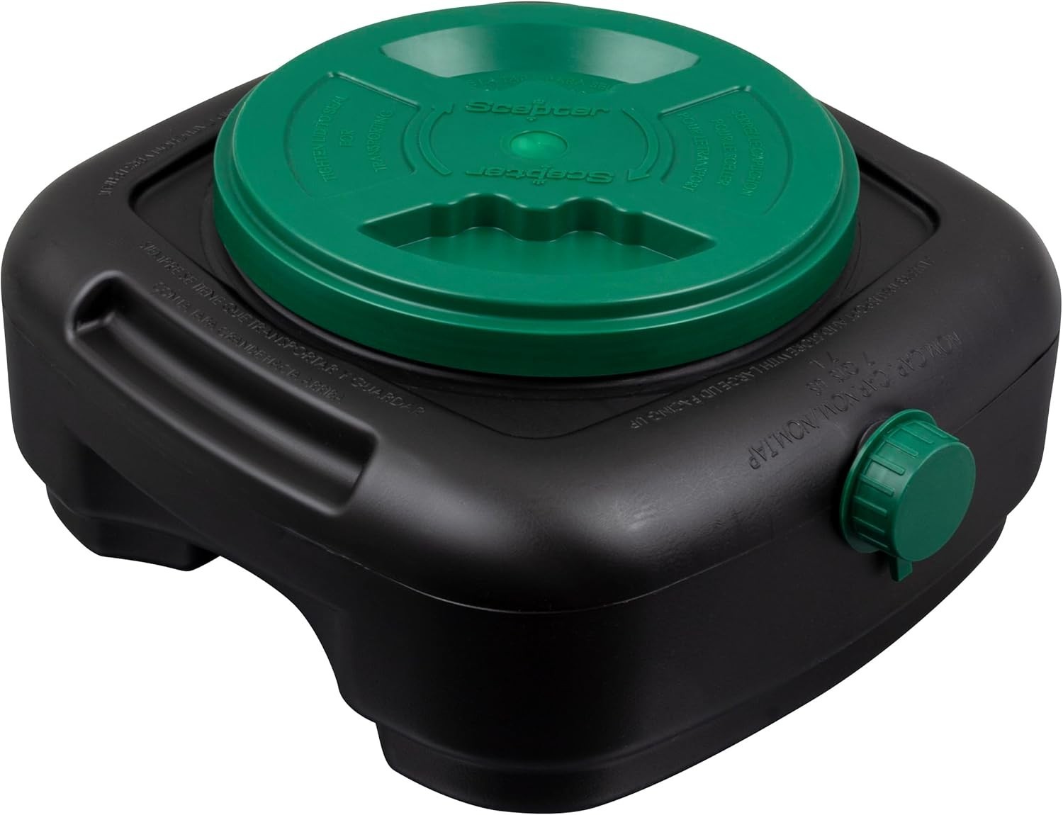 7.3qt Oil Drain Pan with Lid & Pour Spout for Auto Fluids 12x12.75in
