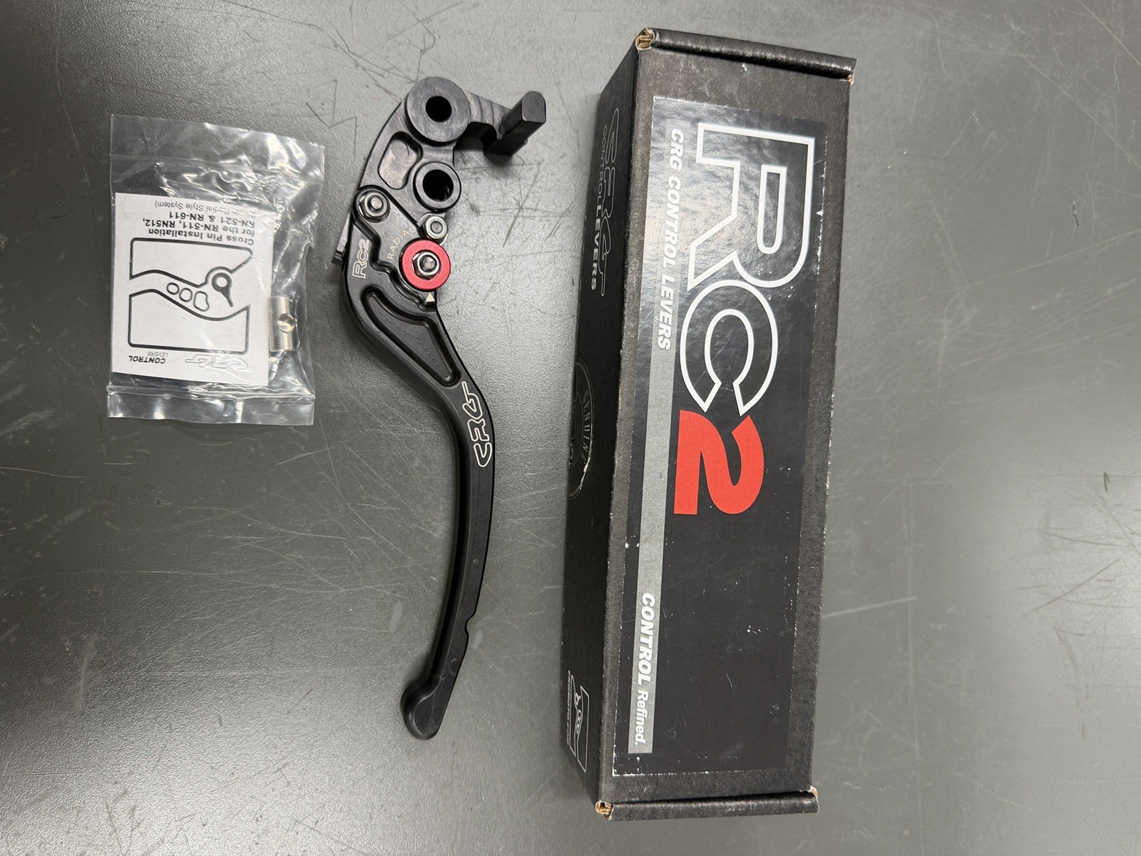 CRG 2RN-531-T-B RC2 Standard Brake Lever Black Yamaha YZF-R1 R6 CRG 2RN-531-T-B RC2 Standard Brake Lever Black Yamaha YZF-R1 R6