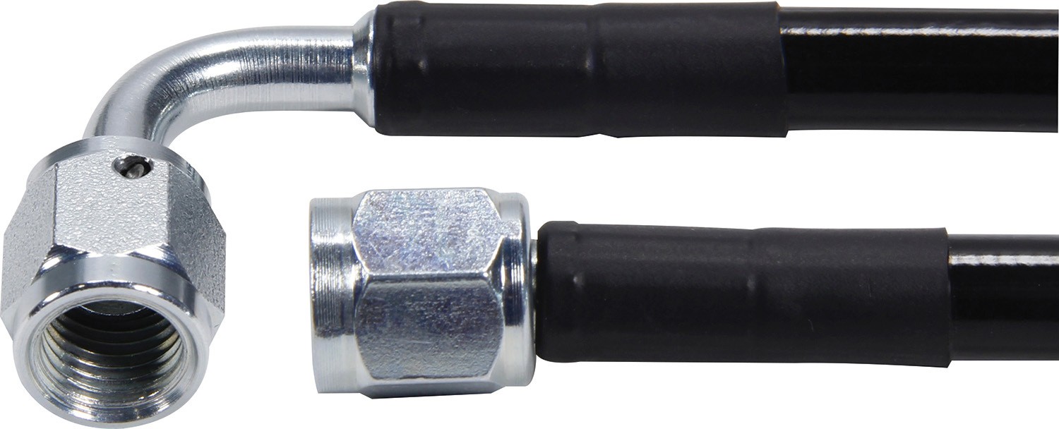 Allstar AN Hose Assembly 40 in 3 AN Hose 3 AN Straight F Vinyl Coated PTFE Lined