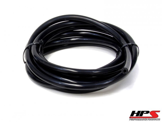 HPS 3.5mm Black High Temp Silicone Vacuum Hose Tubing 5 Feet Roll HTSVH35-BLKx5