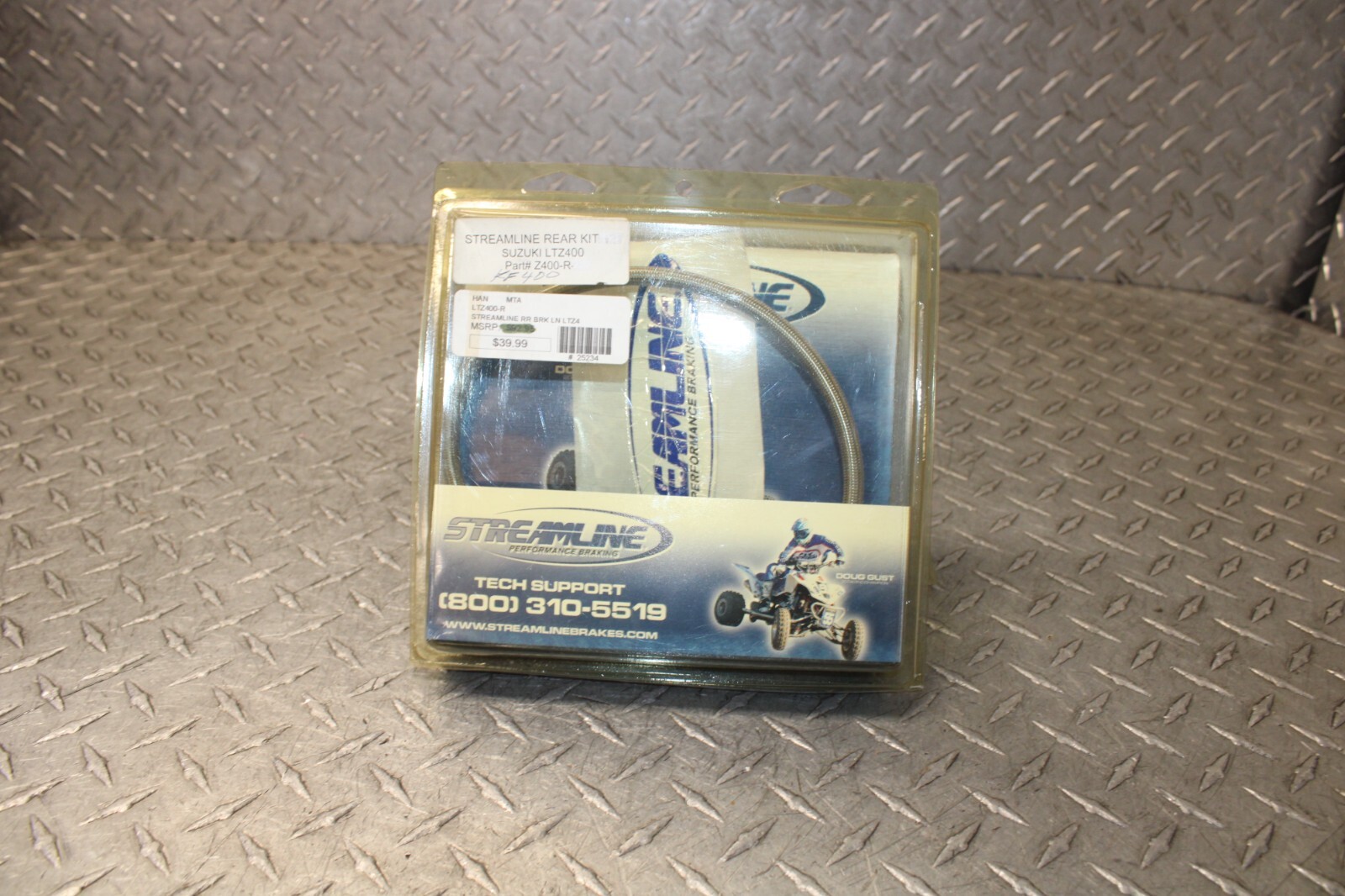 Suzuki LTZ400 / Kawasaki Streamline Steel Braided Rear Brake Lines Z400-R