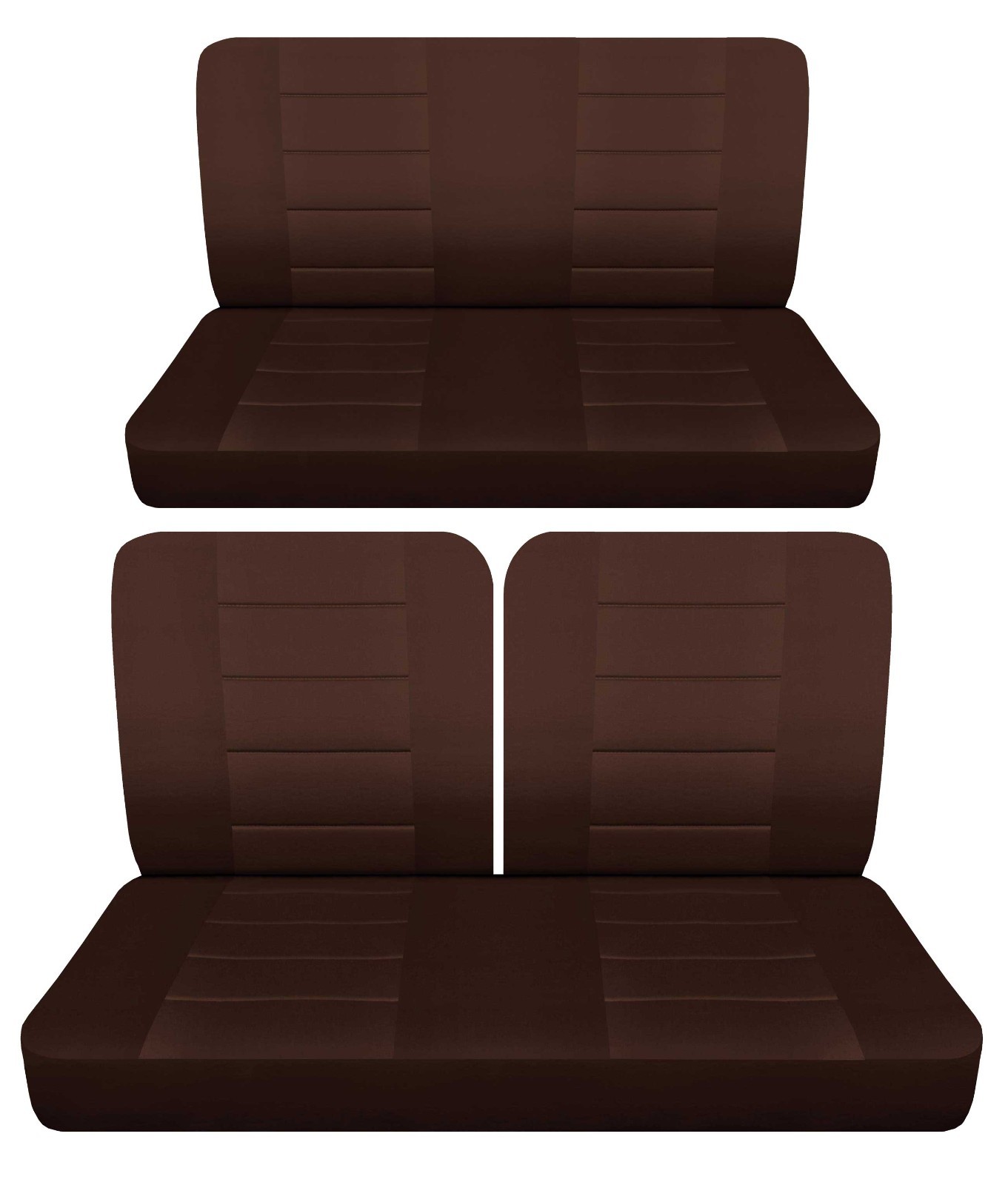 Fits 1958 to 1968 Chevy Impala 2door Front 50-50 top and Rear bench seat covers