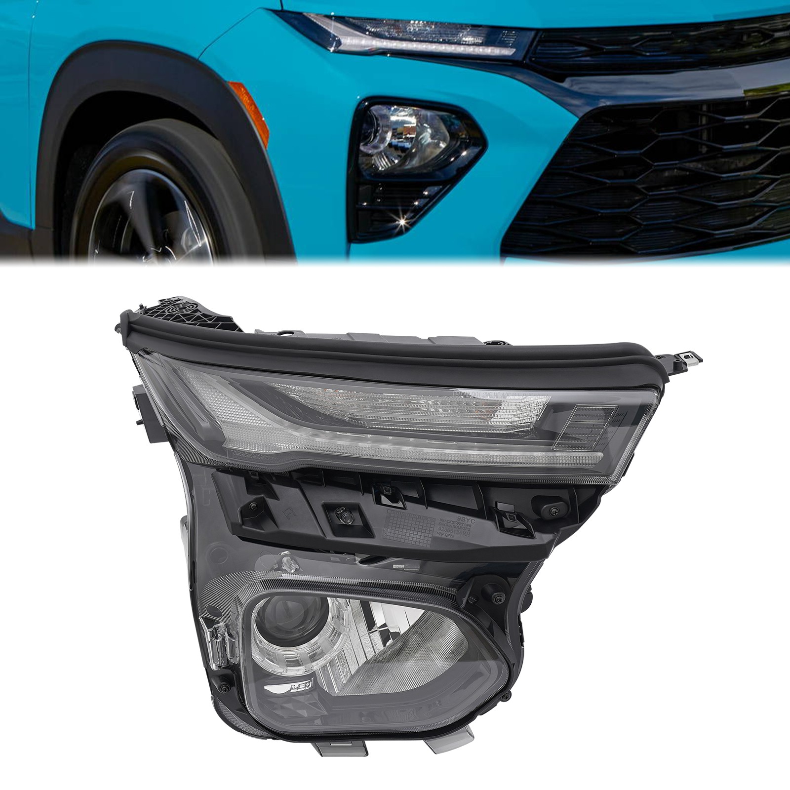 For 2021-2023 Chevy Trailblazer LED Low Beam Headlight w/DRL Lamp Passenger Side