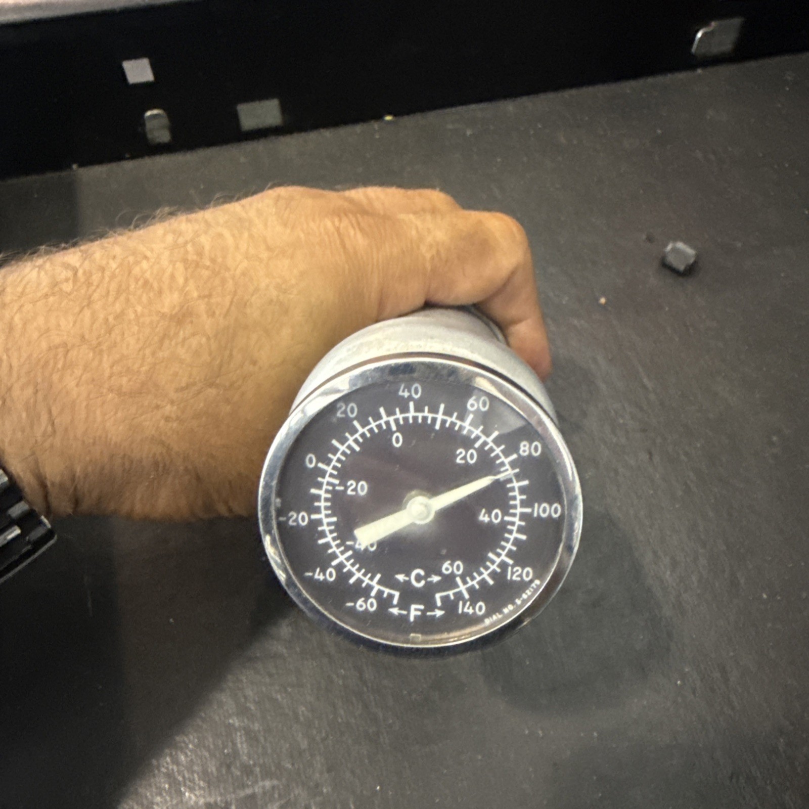 0411078-2, S-1322-1, Cessna Outside Temperature Indicator w/ Air Inlet / Vent