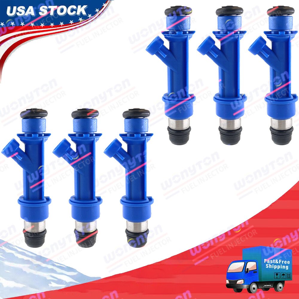 6Pcs Upgrade 8-Hole Delph* Fuel Injectors For Chevy Buick Pontiac Firebird 3.8L