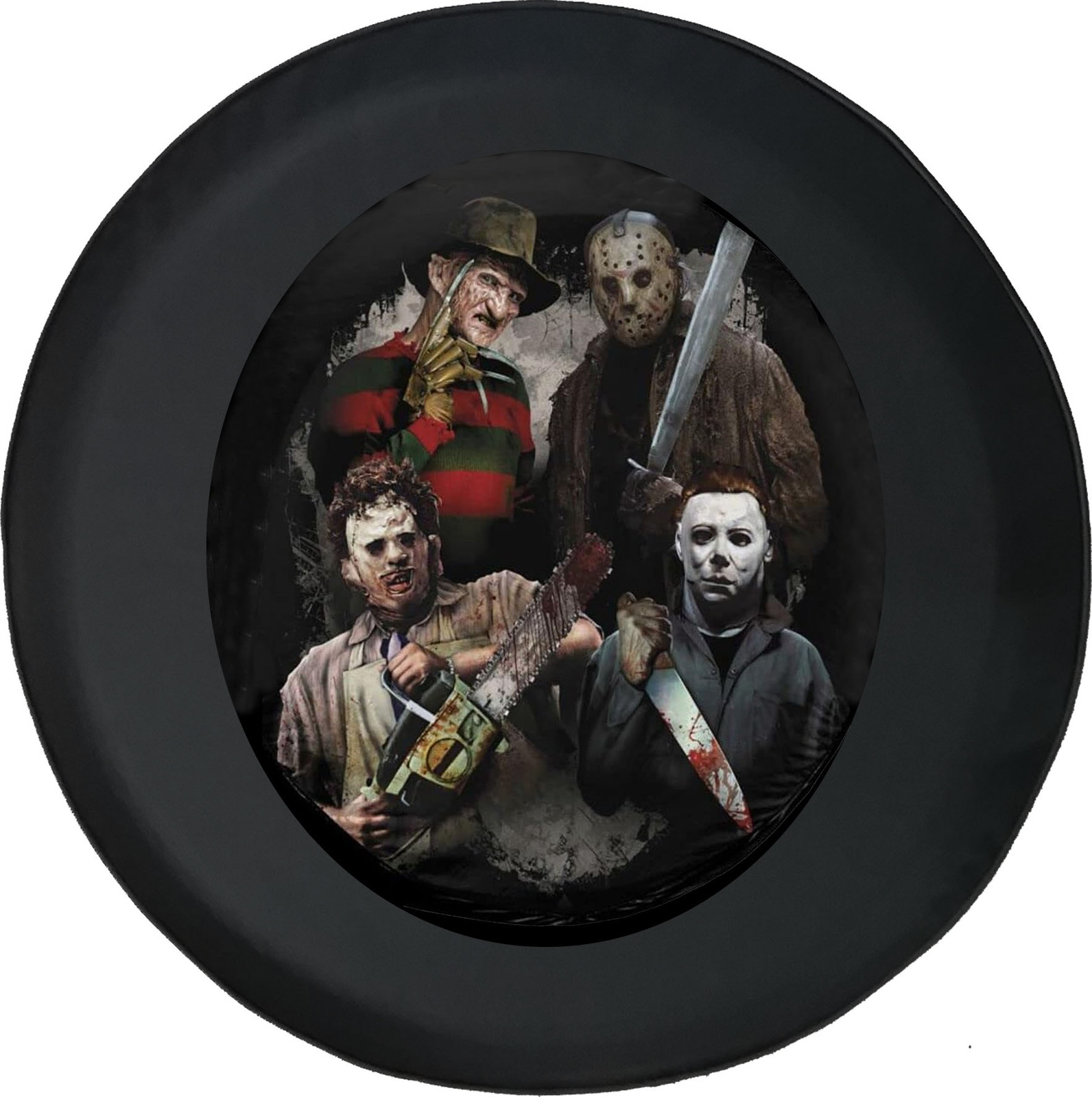 Funny Spare Tire Cover Halloween Villains Spooky Fits Jeep Camper RV