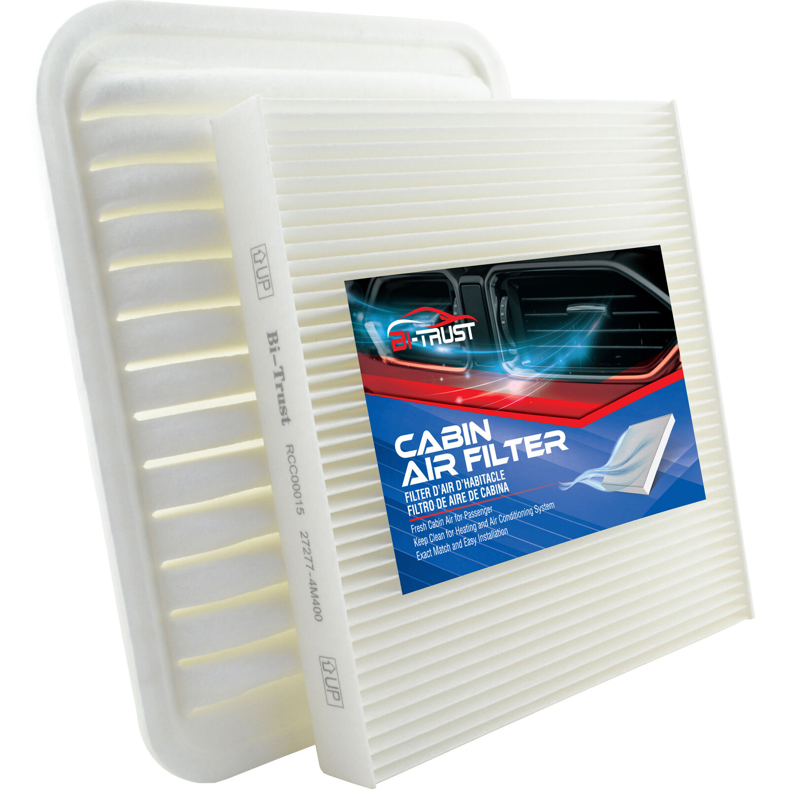 Engine Cabin Air Filter Kit for Mitsubishi Outlander Sport 13-22 2.0L 15-22 2.4L