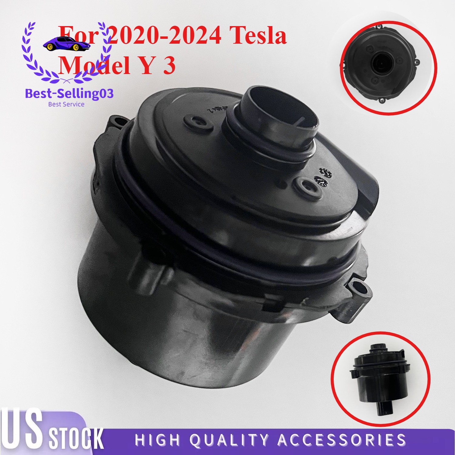 NEW 1619322-00-C For 2020-2024 Tesla Model Y 3 Auxiliary Water Coolant Pump