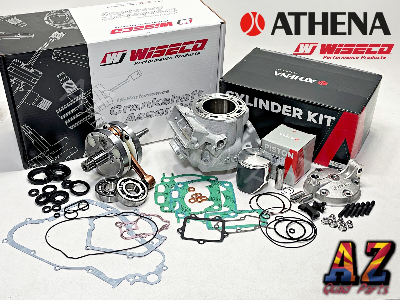 03-24 Yamaha YZ 250 72 300cc Athena Big Bore Cylinder Wiseco Crank Motor Rebuild