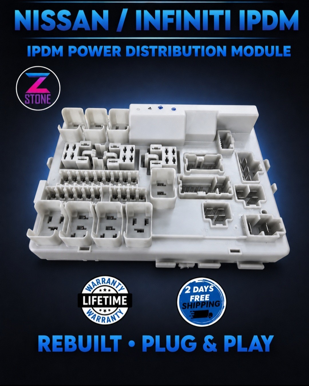 Rebuilt 03-06 Nissan 350Z G35 Power Supply Module IPDM Fuse Box 284B7AQ01B