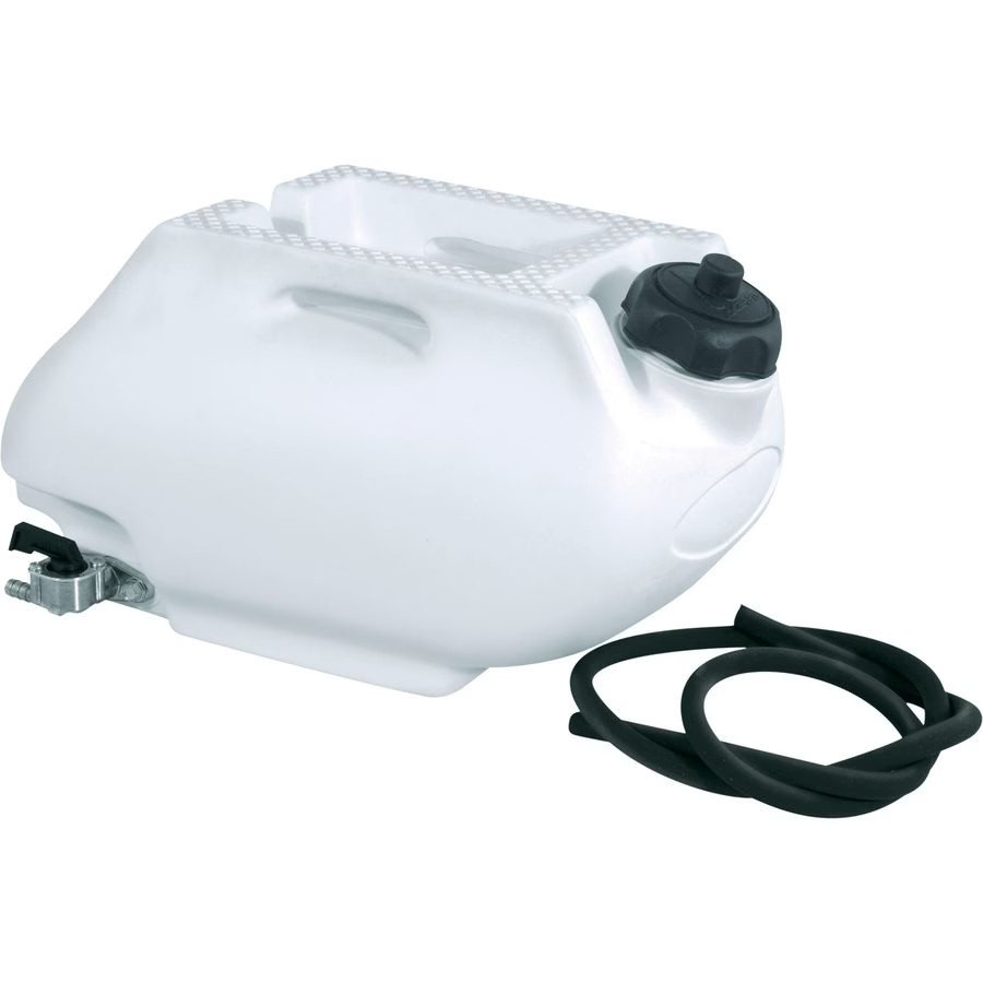 Acerbis Rear Auxiliary Fuel Tank - White, 12 x 8 x 6.5 2044040002