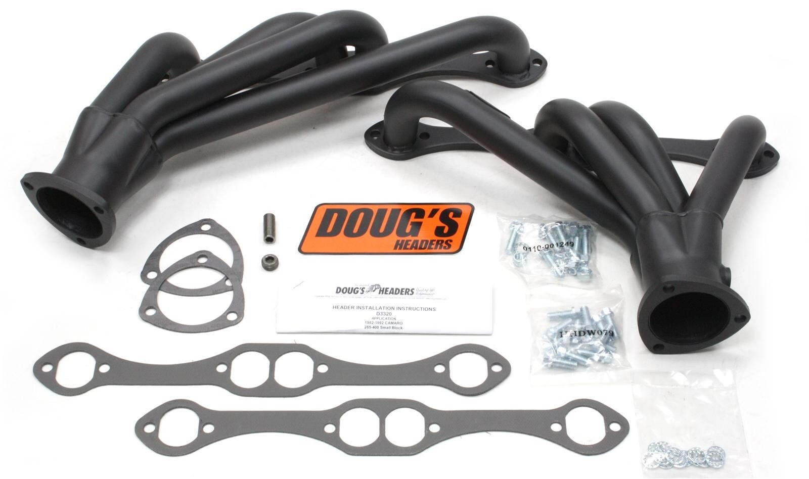 Doug\'s Black Mid-Length Header 82-92 Camaro/Firebird - SBC -  D3320-B