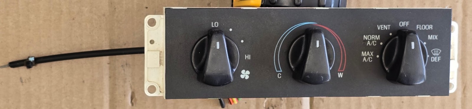 92-96 Ford F150 F250 F350 Climate Control Module (SINGLE cable off temp knob)OEM