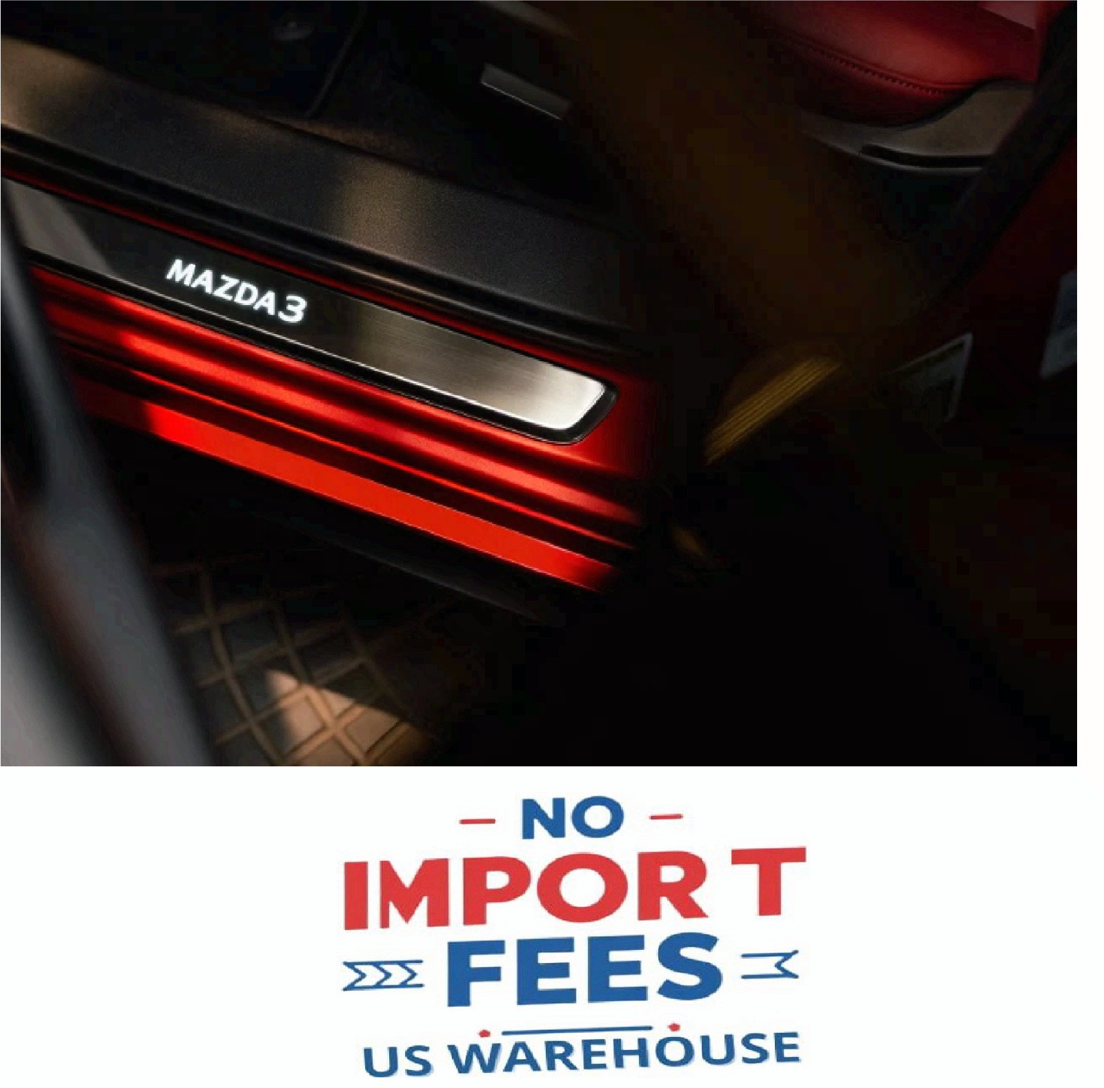 Mazda3 Illuminated (FRONTS ONLY) Doorsill Trim Plates (set of 4) BDGHV1370A