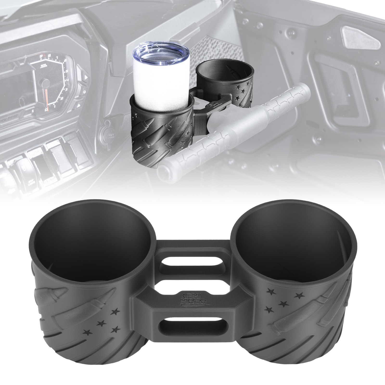 Cup Holder For Polaris RZR XP 1000 2024-2026(18-40oz)Easy Installation & Durable