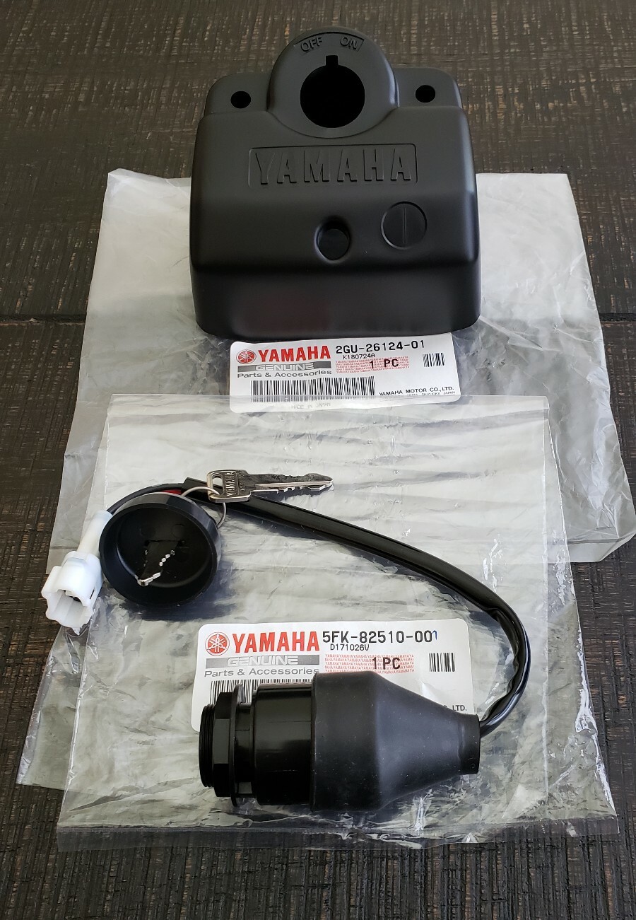 OEM Yamaha Banshee key Switch & Handlebar Switch Cover 2002-2006 OEM Yamaha Banshee key Switch & Handlebar Switch Cover 2002-2006
