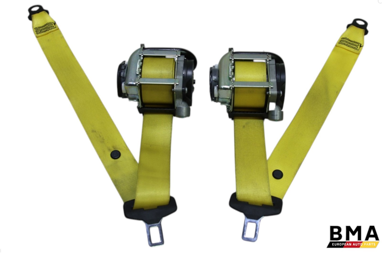 Porsche 718 Spyder RS Left & Right Yellow Seatbelt Set (2) 2024 2025 OEM Porsche 718 Spyder RS Left & Right Yellow Seatbelt Set (2) 2024 2025 OEM