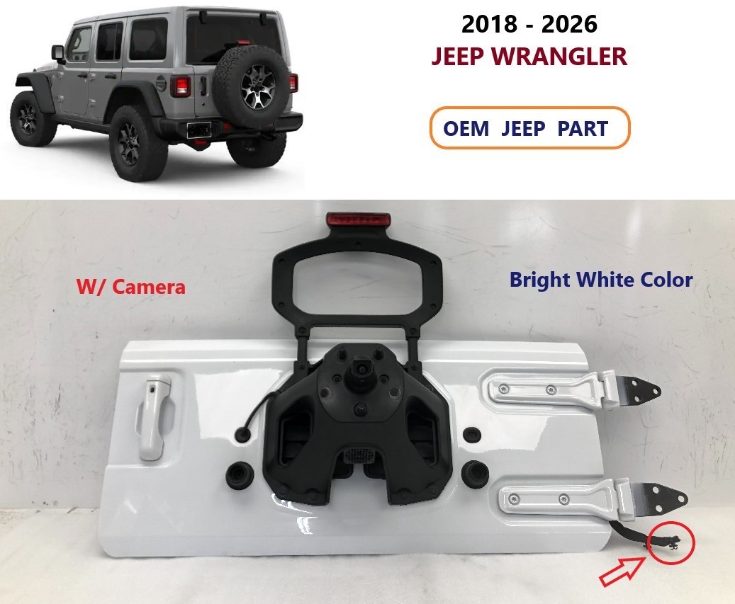 2018-2026 JEEP WRANGLER Rear Back Door Tailgate Shell Liftgate (Bright White) #4