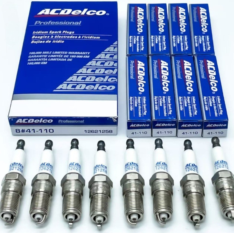 Set Of 8 Genuine Acdelco 41-110 Iridium Spark Plugs 12680072 for Chevy GMC New