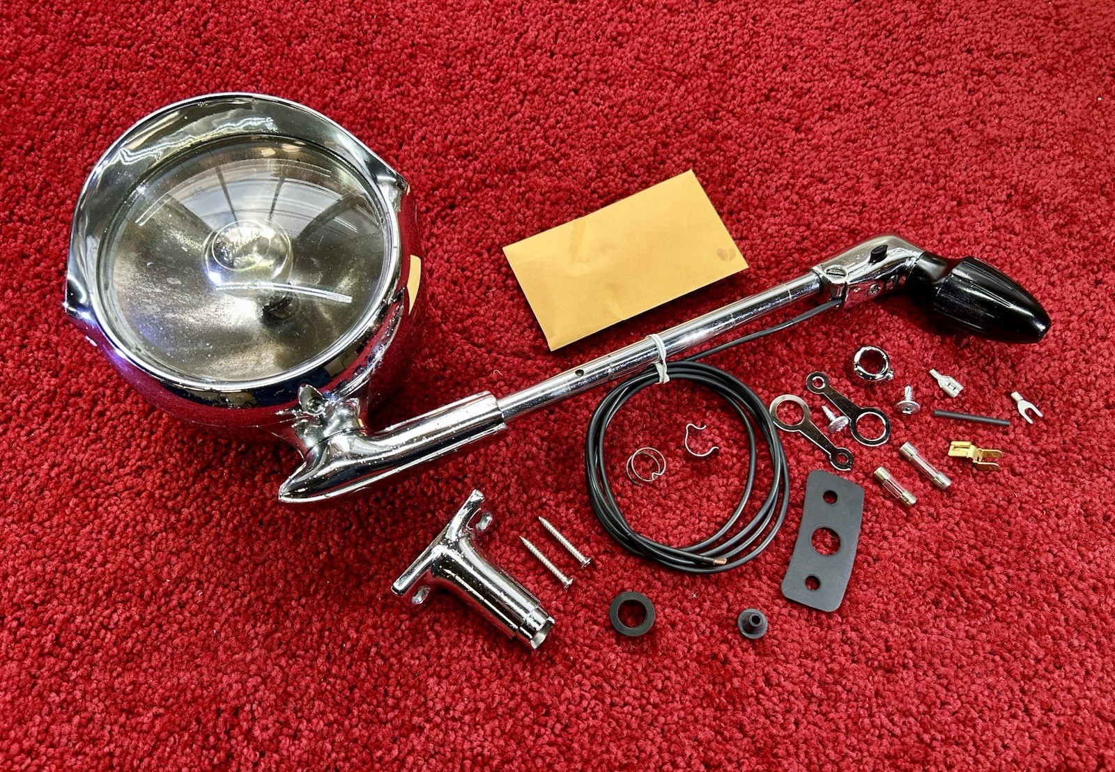 1955 - 1959 CHEVY & GMC “GUIDE” S2-55 SPOTLIGHT w/ MIRROR (OEM USED SET) A+ A+