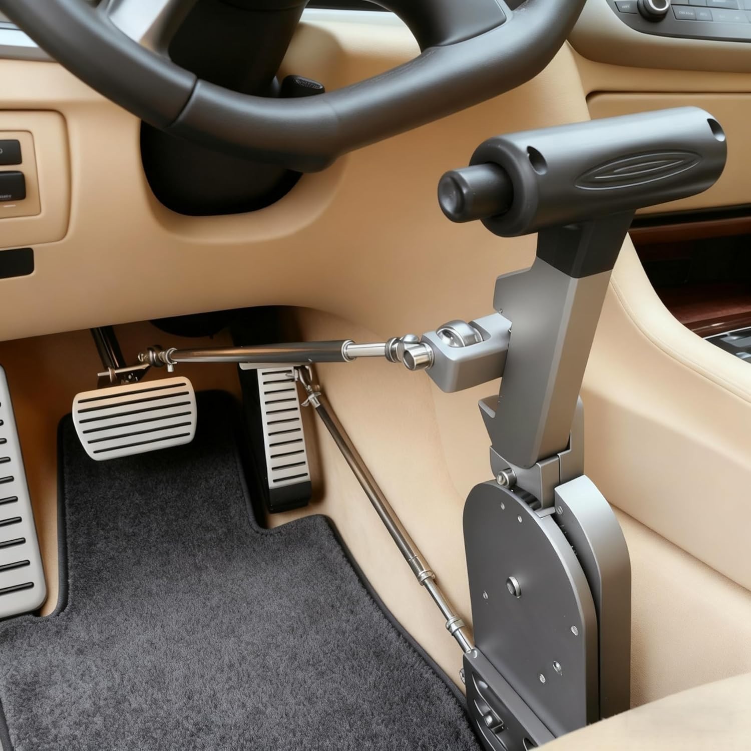 Handicap Hand Controls for Disabled Drivers Push Pull Brake Accelerator Aid