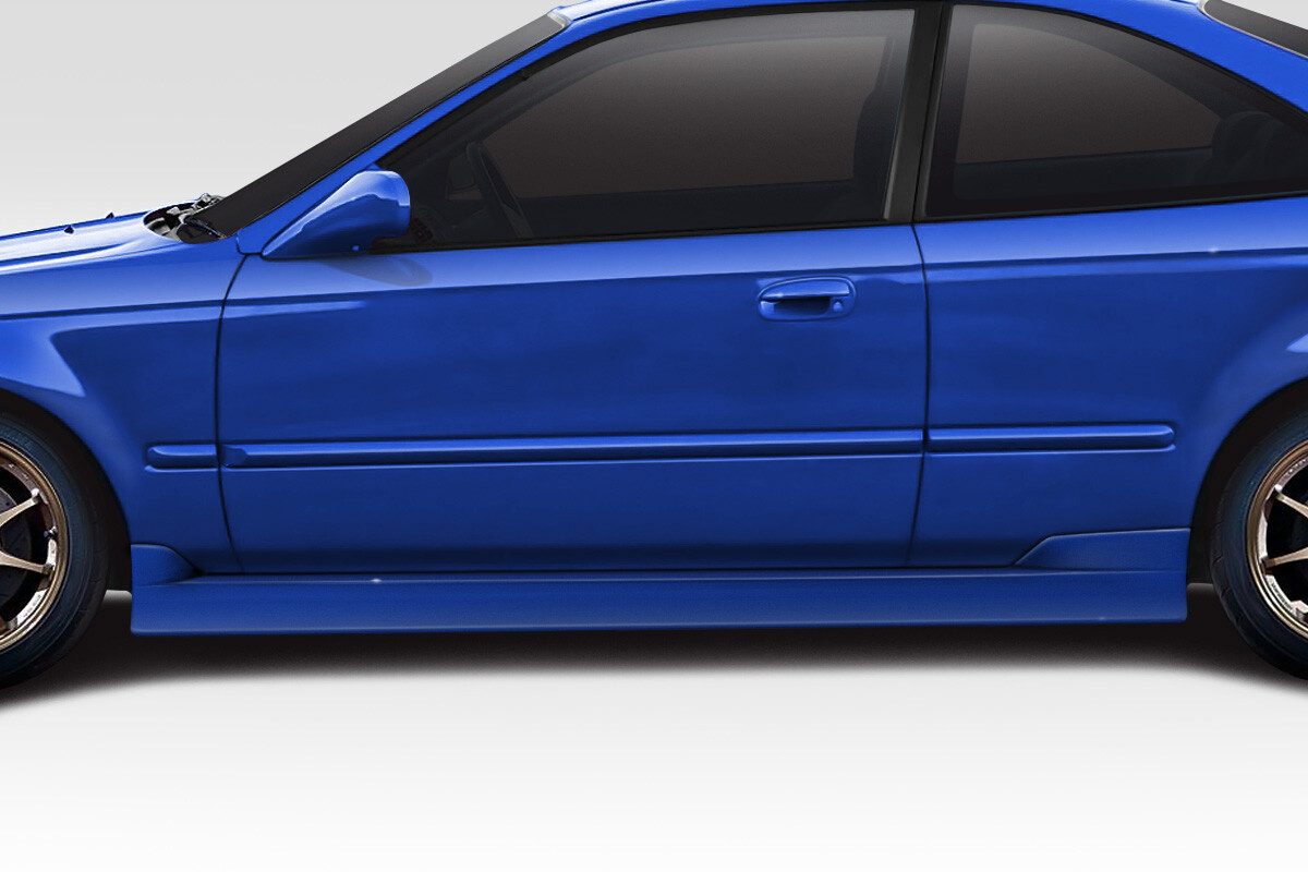 96-00 Honda Civic 2DR C Speed Duraflex Side Skirts Body Kit 116057